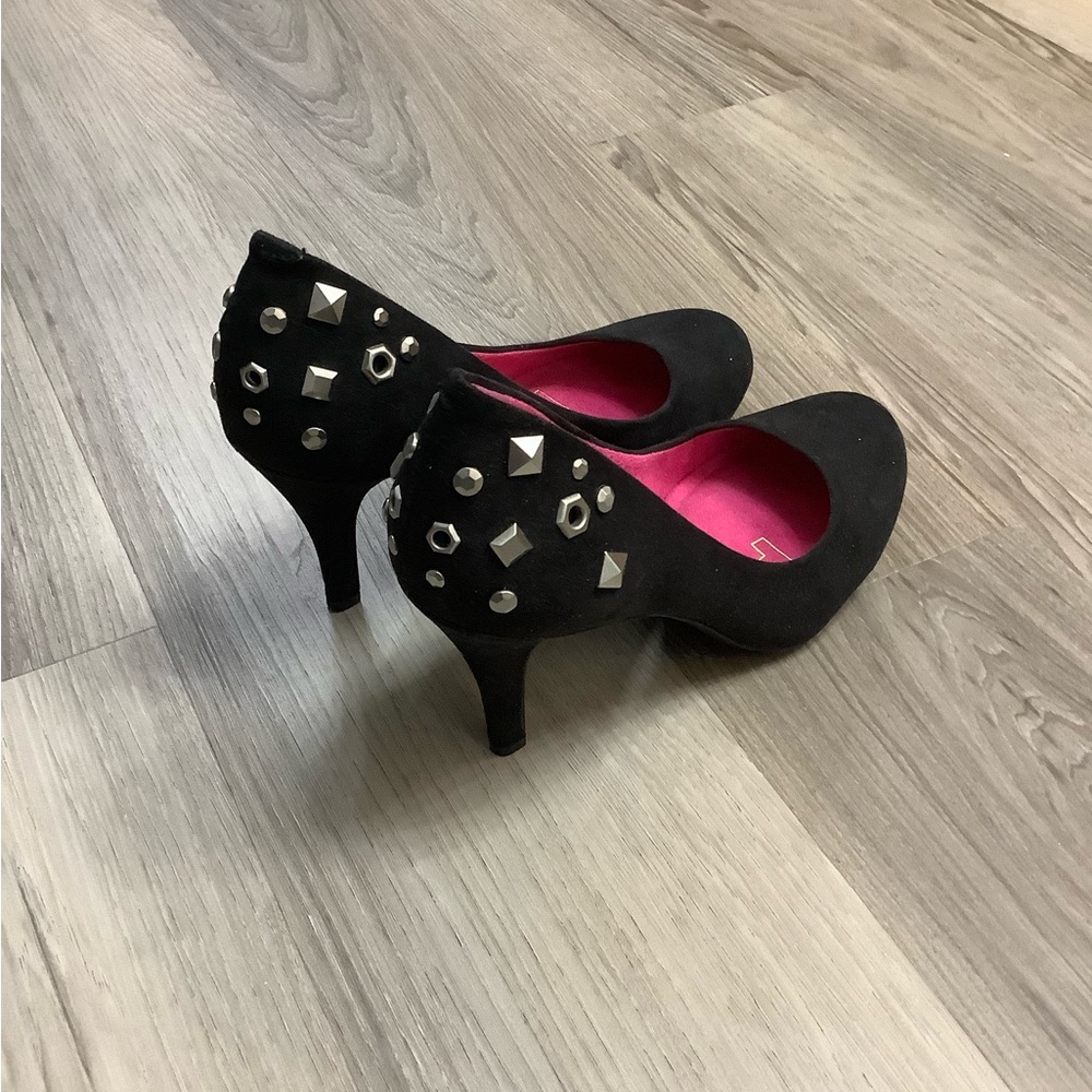 Black Studded Heels - Kensie Girl